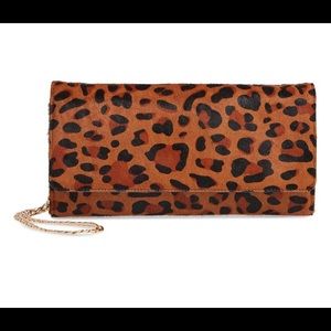Nordstrom Selena leopard clutch